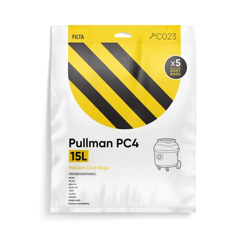 PULLMAN PC4.0 MICROFIBRE VACUUM CLEANER BAGS 5 PACK - Filta