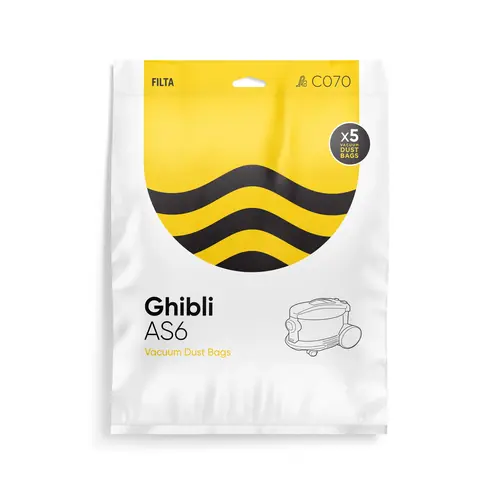 Filta Ghibli As6 Microfibre Vacuum Cleaner Bags 5 Pack