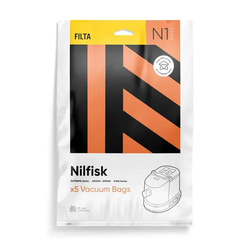 Vacuum Cleaner Bags NILFISK GM200 TO 500 KING F043