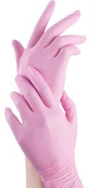 Nitrile Gloves X-SMALL Power free Pink - Medical Choice