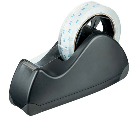 Desktop Tape Dispenser Large - Black, 25mm Core + 76mm Core - Matthews