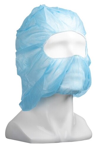 Polypropylene Full Face Balaclavas - Blue, Elasticated, 25gsm - Matthews