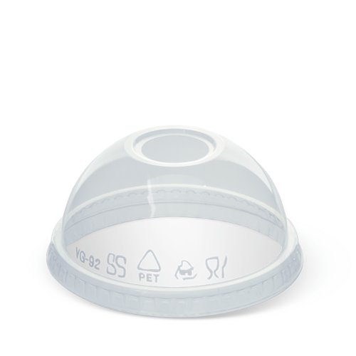 Medium Pet Dome Clear Lid Clear Fits: 92mm & 93mm cups - Detpak